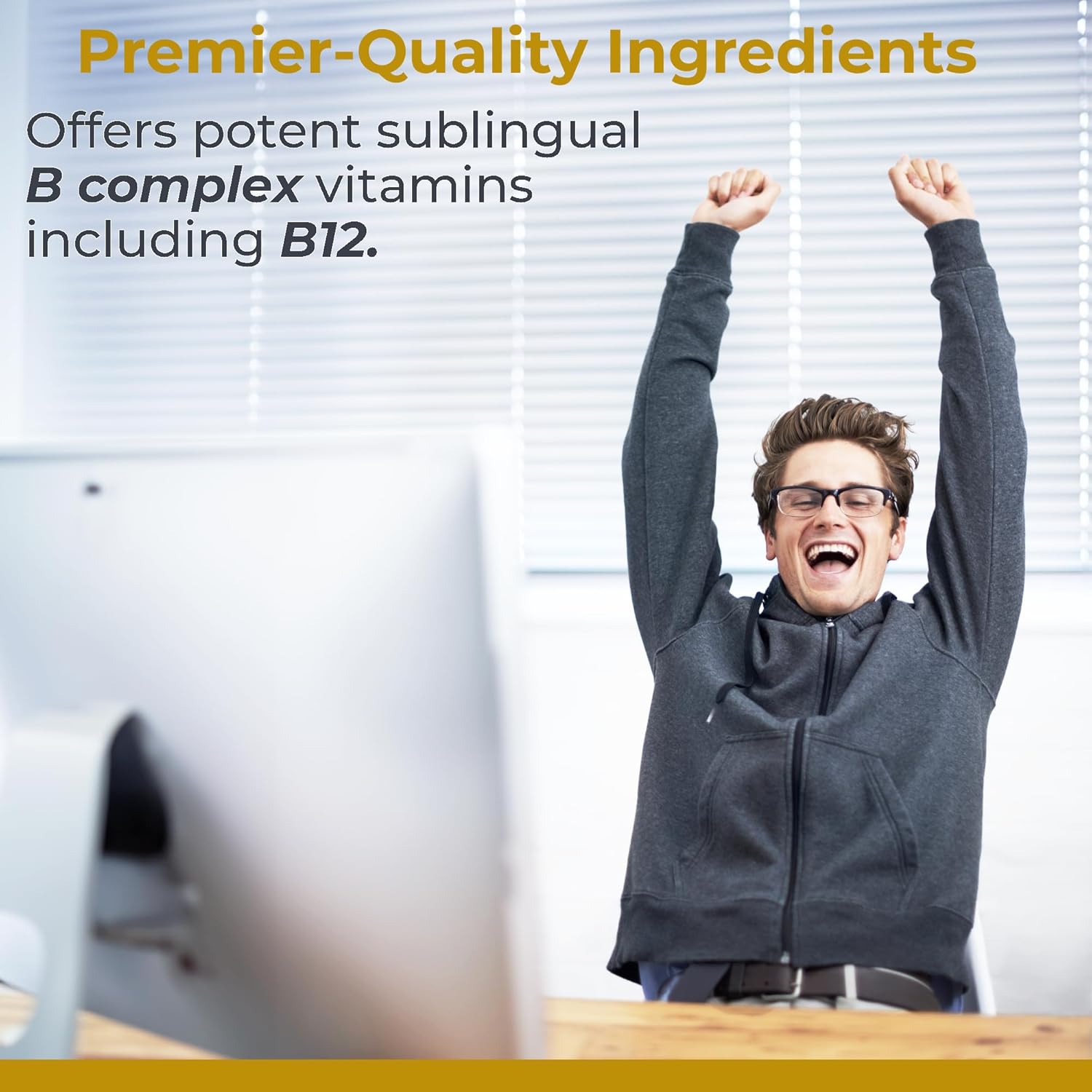 Max B-ND 2 fl oz – Premier Research Labs Liquid Vitamin B Complex for Energy, Stress Relief, and Immune Support