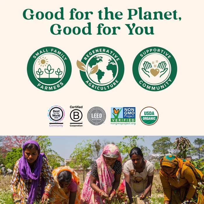 Tulsi Moringa Tea 18 Bags – Organic Herbal Tea for Immunity Boost, Energy, and Detox Support