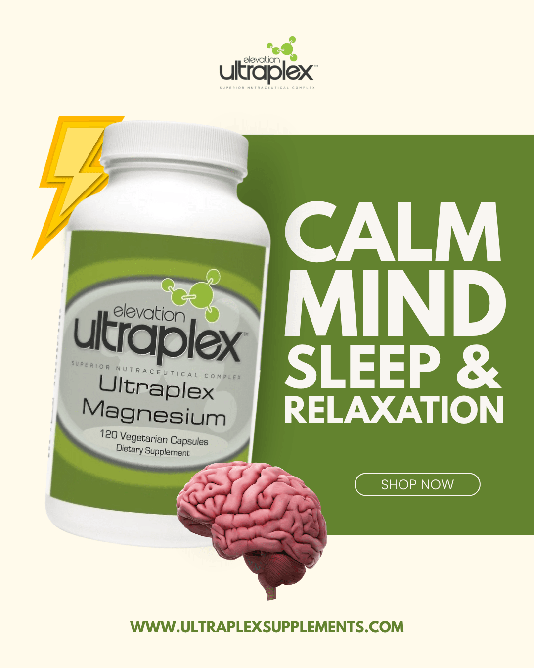 UltraPlex Magnesium | 250 mg for Sleep, Muscle, Energy, & Bone Health