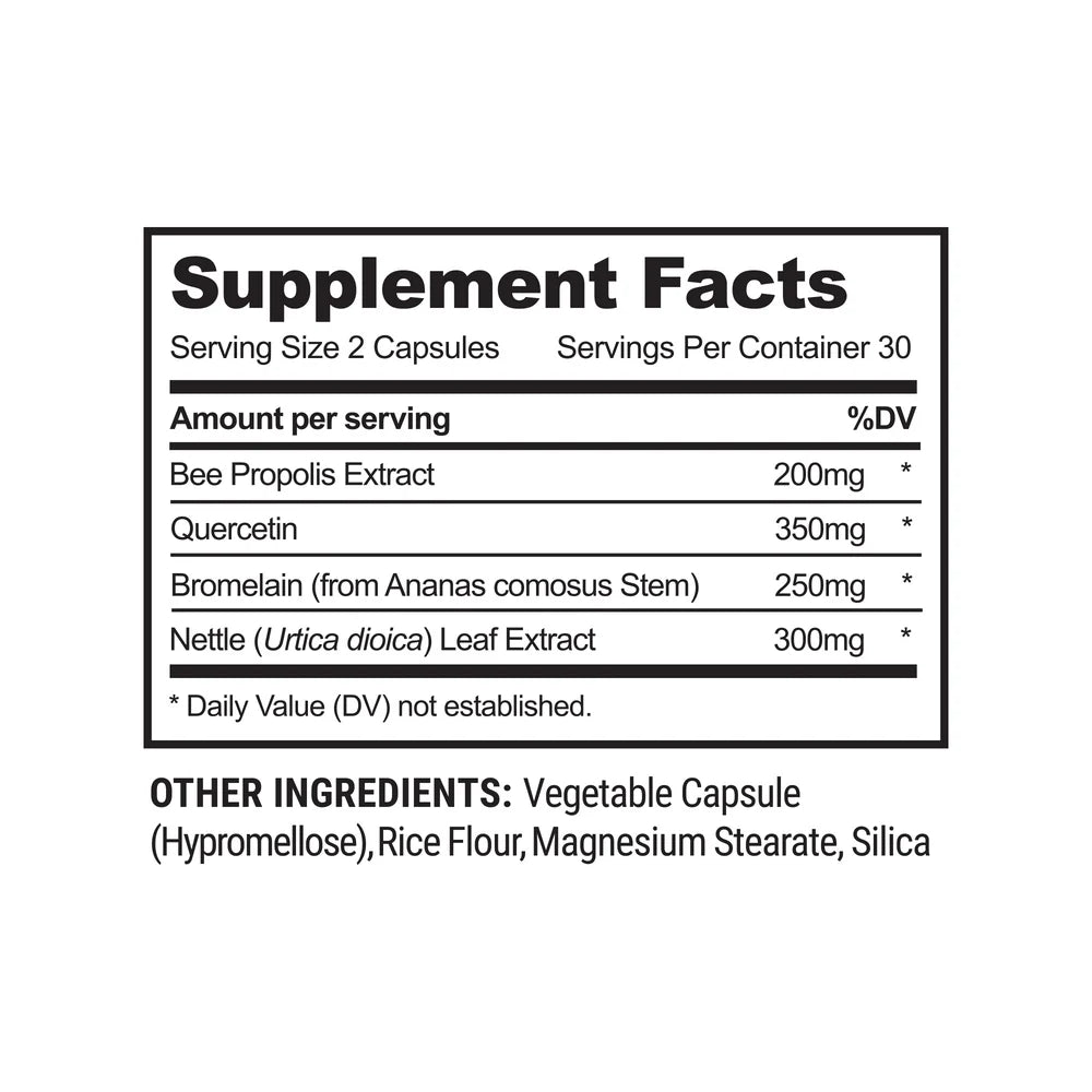 BeeKeeper's Natural Propolis Sinus Support – 60 Capsules, Natural Sinus Relief with Pure Propolis