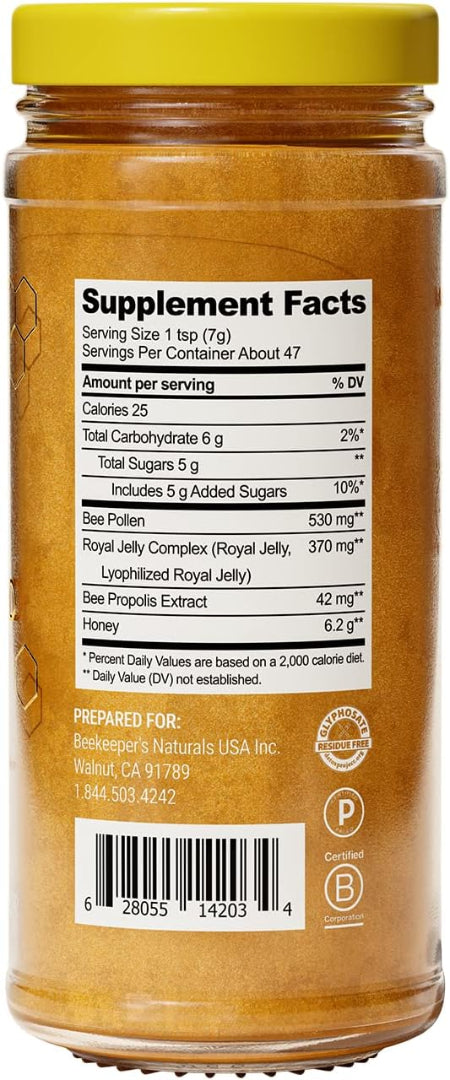 BeeKeeper's Natural Superfood Honey – 330 g of 100% Raw, Nutrient-Rich Honey for Wellness