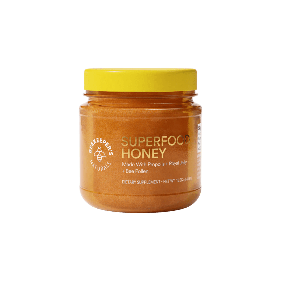 Beekeeper's Natural Superfood Honey – 100% Raw Honey with Nutrient-Rich Ingredients, 125g & 330g