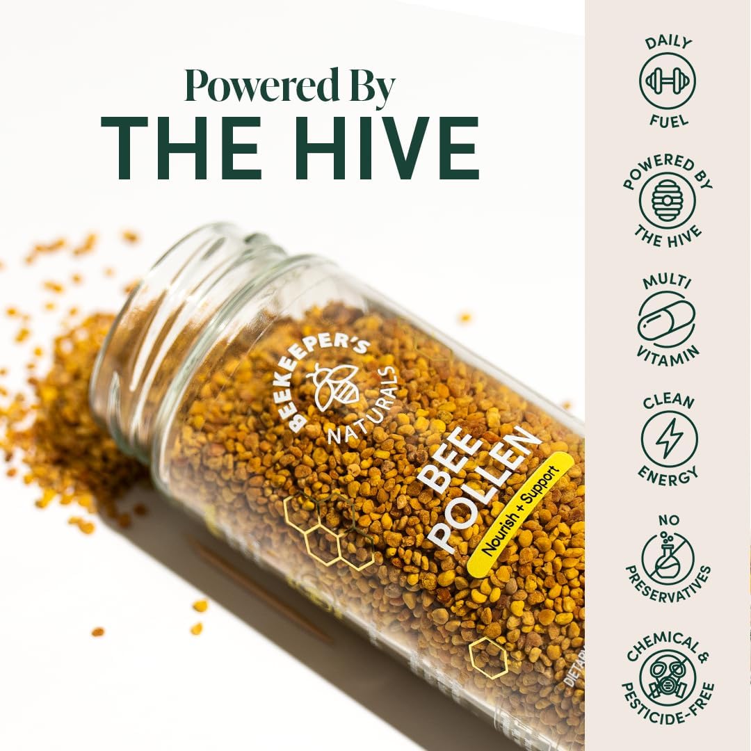 BeeKeeper's Natural Bee Pollen – Superfood for Energy & Immune Support 150 g