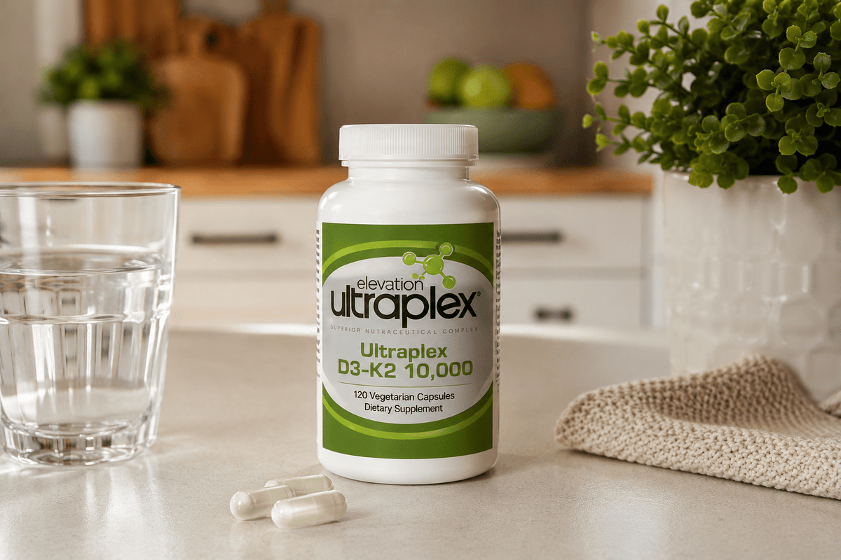 UltraPlex D3-K2 10,000 | High-Potency Vitamin D3 + K2 Supplement