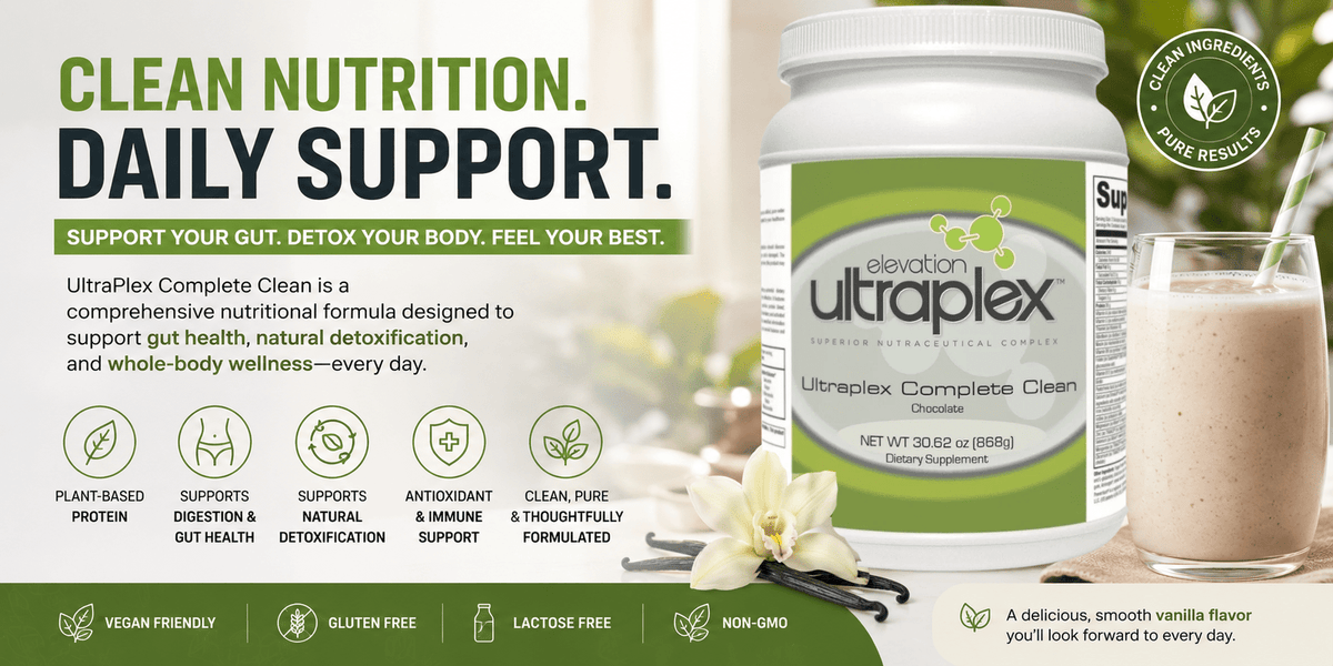 UltraPlex Complete Clean Vanilla | Detox & Gut Health Protein Powder