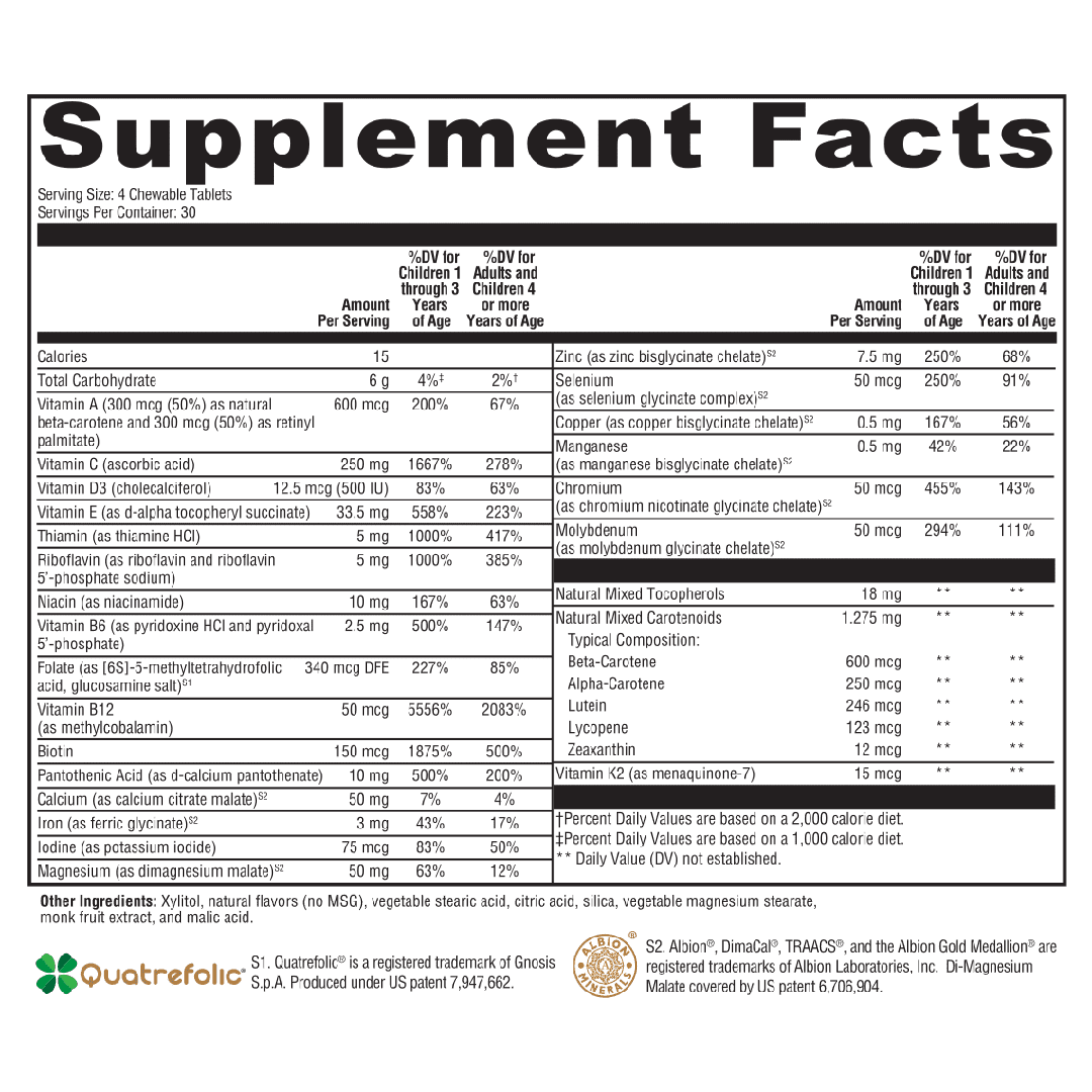 Ultraplex Kids Basic 120 Chewable Tablets