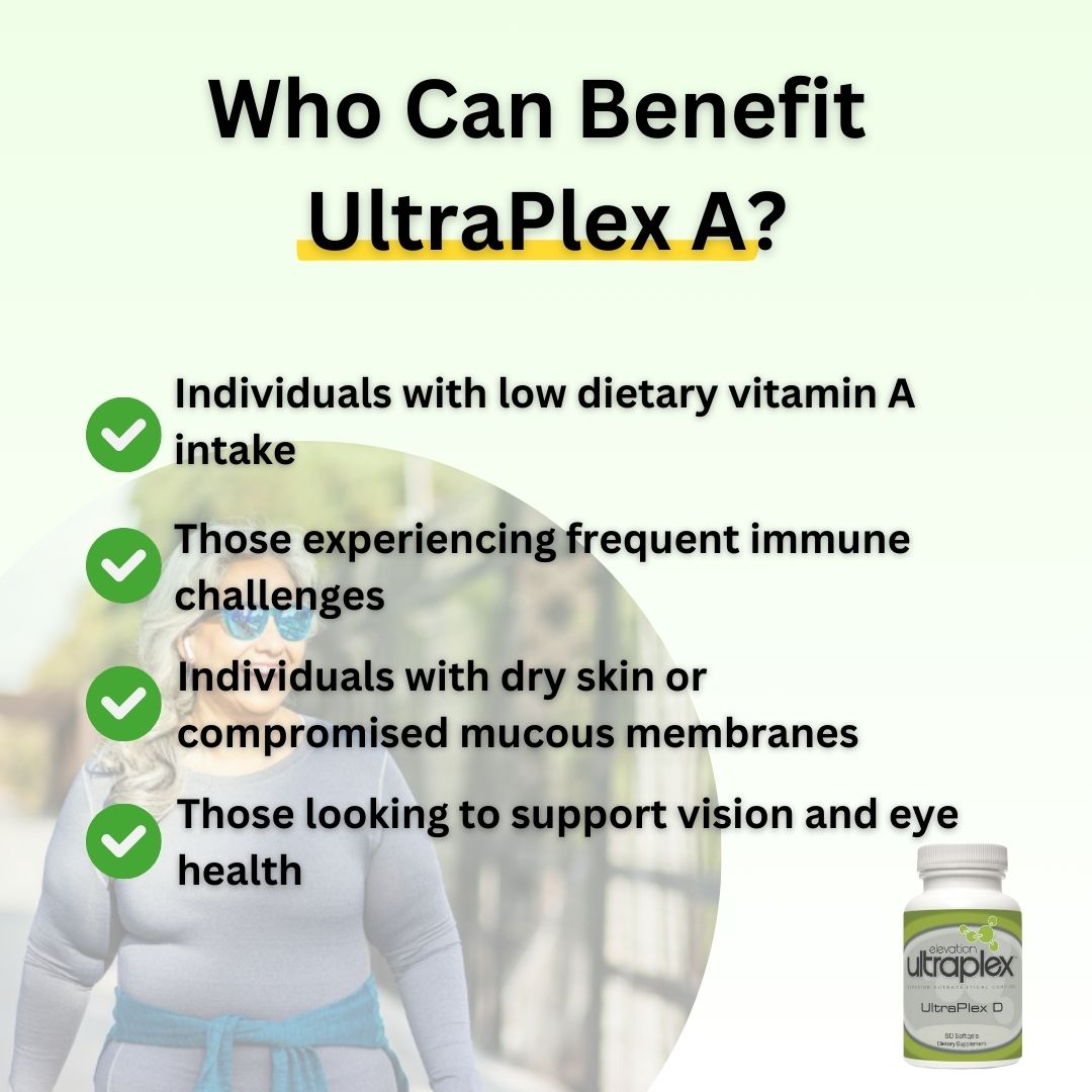 UltraPlex Excellent A 3,000 IU – 60 Capsules for Vision, Immune & Cellular Support