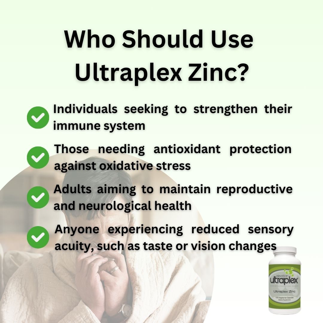 Ultraplex Zinc – 120 Caps for Immune and Cellular Health Support