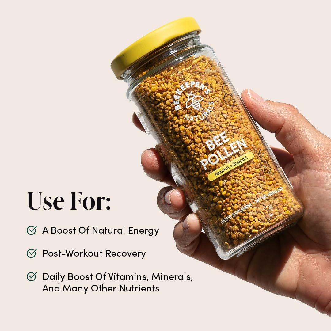 BeeKeeper's Natural Bee Pollen – Superfood for Energy & Immune Support 150 g