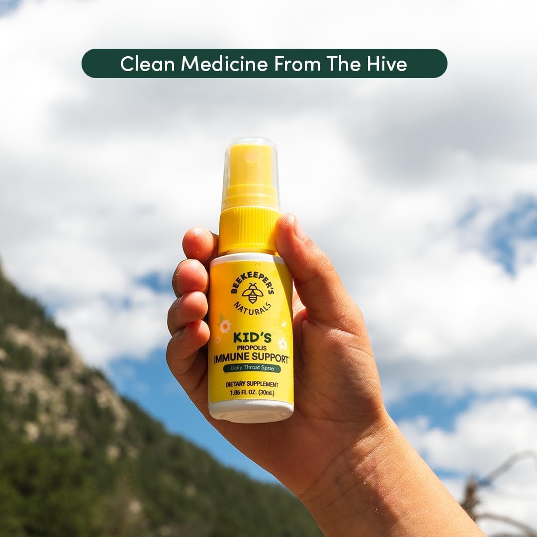 Beekeeper's Natural Kids Propolis Immune Support – 100% Pure Propolis Extract for Children's Natural Immune Boost, 1.06 fl oz