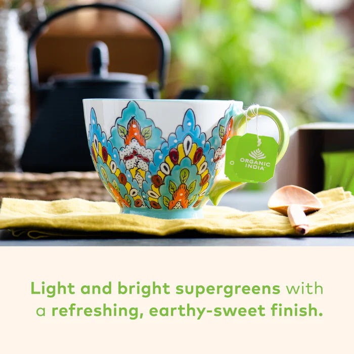 Tulsi Moringa Tea 18 Bags – Organic Herbal Tea for Immunity Boost, Energy, and Detox Support