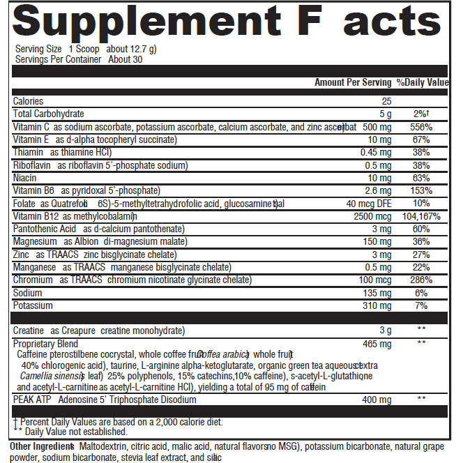 Ultraplex Energy Workout Berry 30 Serv