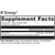 Close-up of the UltraPlex B Energy supplement facts label detailing key B-vitamin ingredients.