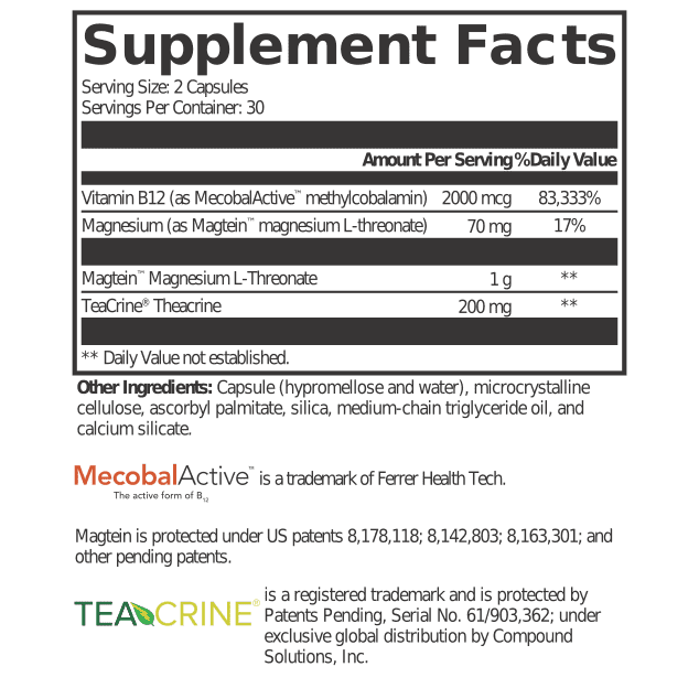 UltraPlex Cognition Boost featuring natural ingredients known to improve memory, focus, and brain function.