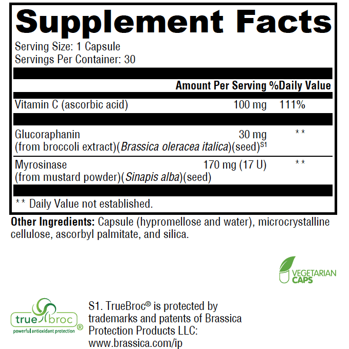 Close-up of UltraPlex Onco bottle showing supplement facts and active ingredients.
