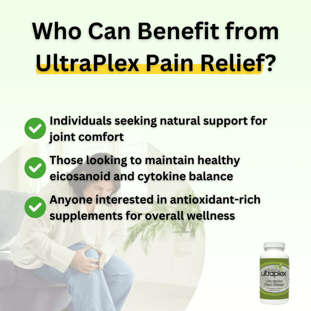 UltraPlex Pain Relief 120 Vegetarian Capsules – Natural Relief for Joint, Muscle & Nerve Pain