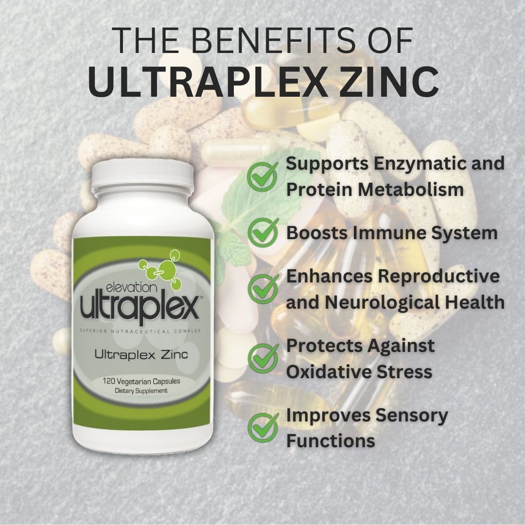 Ultraplex Zinc – 120 Caps for Immune and Cellular Health Support