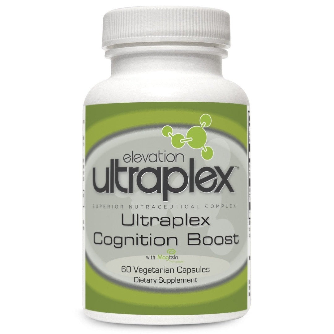 UltraPlex Cognition Boost (60 capsules) bottle with clear label for enhanced mental clarity.