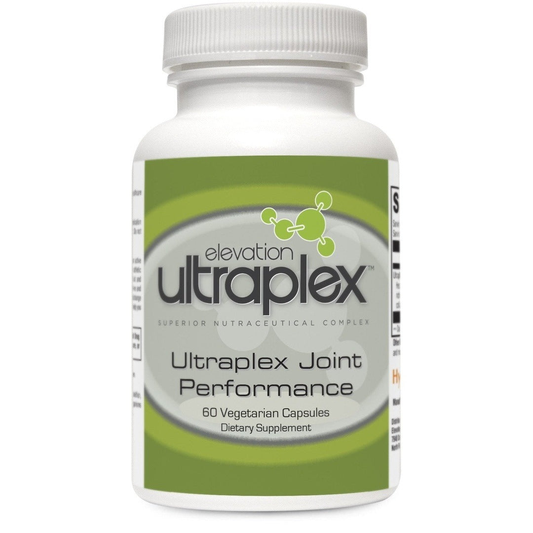 UltraPlex Joint Performance (60 vegetarian capsules) bottle with a clear label for joint strength and flexibility.