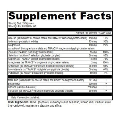 Close-up of UltraPlex Mineral bottle displaying essential minerals for optimal health.