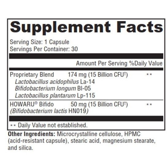 Ultraplex Probiotics 30 Acid-Resistant Vegetarian Capsules